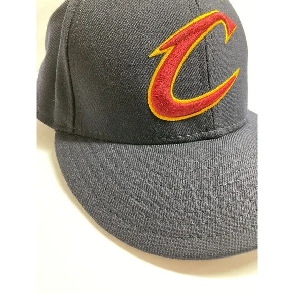 Cleveland Cavaliers Cap Hat Adult 7 1/2 Blue Wool Fitted NBA Basketball Cavs - Picture 2 of 16